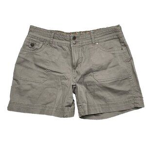 Dakota Blue Shorts Women 16 Basic Utility Flat Front Y2k Outdoor Safari Academia